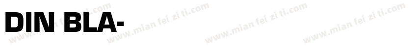DIN BLA字体转换